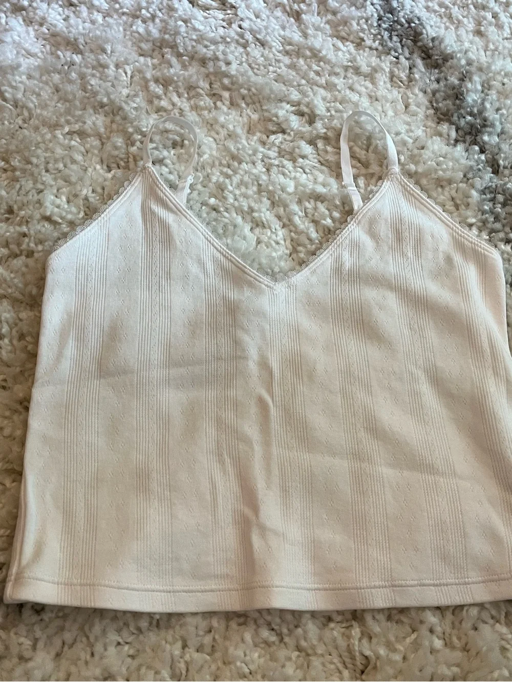 lululemon athletica Ivory Ribbed V-Neck Knit Cami
